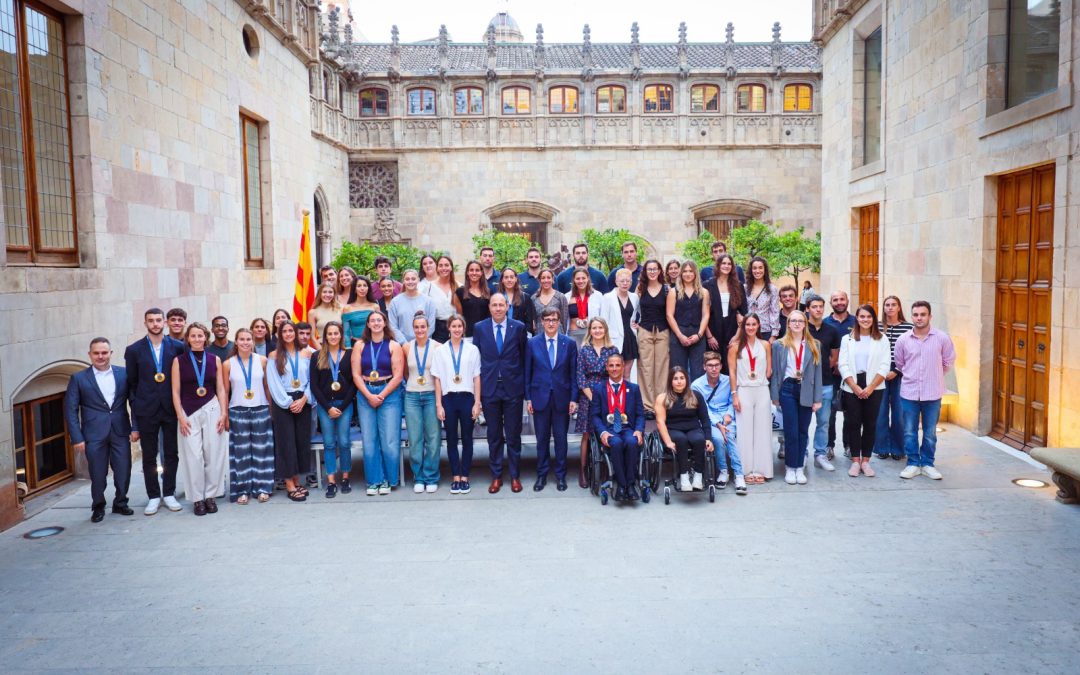 Acte de reconeixement als esportistes Olímpics al Palau de la Generalitat